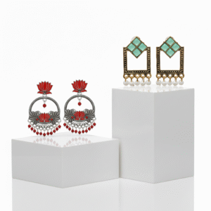 The Crimson Lotus & Verdant Muse Duo Multicolour (Pack of 2)