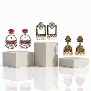 The Empress's Legacy: A Curated Triptych of Heritage Finery Multicolour (Pack of 3)